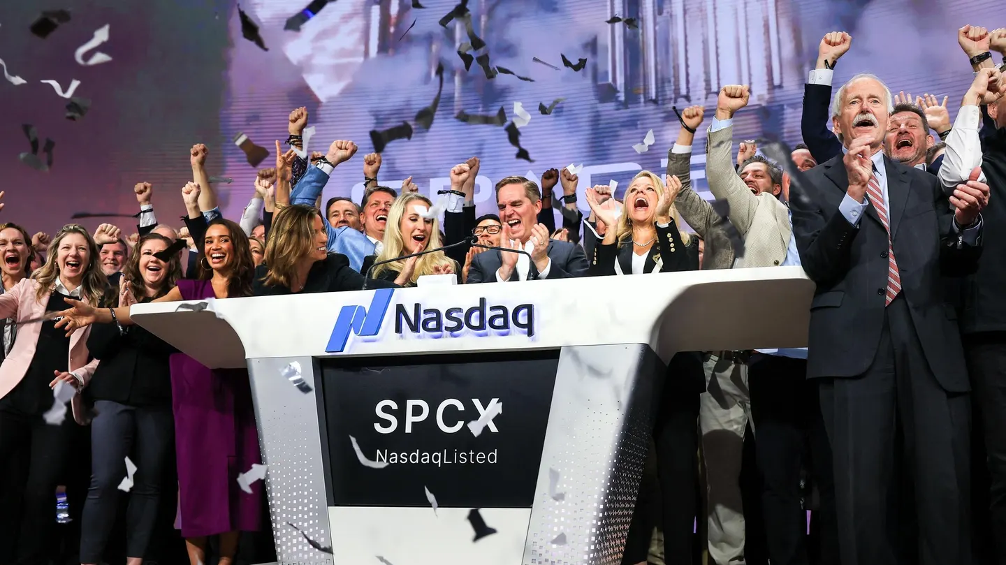 SpaceX bell rings at Nasdaq for IPO